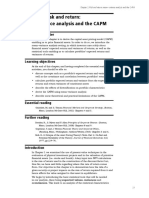 Chapter 2: Risk and Return: Mean-Variance Analysis and The CAPM