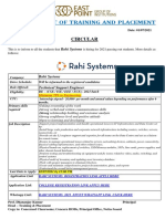 TPO376 - Rahi Systems - BE (CSE, ISE, ECE, EEE) - 2021