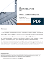 A Project Report ON Online Examination System