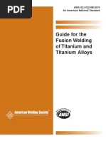 Guide For The Fusion Welding of Titanium and Titanium Alloys