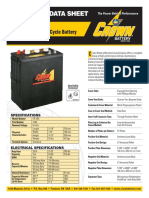 Technical Data Sheet: Commercial Deep Cycle Battery