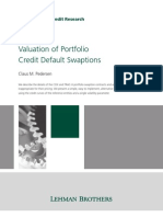 Valuation of Portfolio Credit Default Swaptions