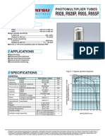 R928, R928P, R955, R955P: Photomultiplier Tubes