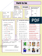 Write The Verb To Be and Change To Short Form.: R e - Arrange The Sentence