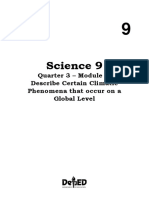 SCIENCE9 Q3 M5 Climatic Phenomena That Occur On A Global Level