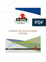 Certified Core Java Developer VS-1036