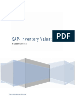 SAP Inventory Valuation - Prepared by Mubeen Subhe