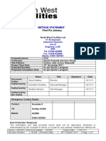 Method Statement: First Fix Joinery