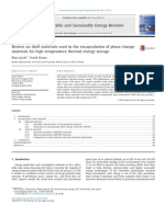 Review On Shell Materials Used in The Encapsulation of Phase Change Materials For High Temperature Thermal Energy Storage