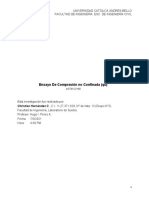 Reporte Ensayo de Compresión No Confinada (Qu) .