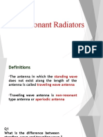 Non Resonant Radiators