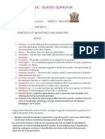 Principles of Inheritance and Variation (Class-12) - 1