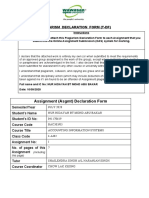 Plagiarism Declaration Form (T-DF)