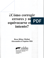 Cómo Corregir Errores y No Equivocarse en El Intento by Ribas Moliné, Rosa D'aquino Hilt, Alessandra