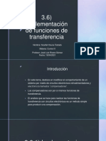 3.6) Implementación de Funciones de Transferencia