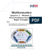 Melc:: Uses Trigonometric Ratios To Solve Real-Life Problems Involving Right Triangle. (M9Ge-Ive-1)