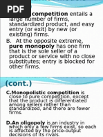 Market Structure - Pure Competition