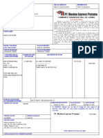 Combined Transport Bill of Lading: CSCL Lima V.093N