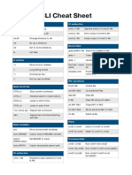 CLI Cheat Sheet: Directory Operations IO Redirection