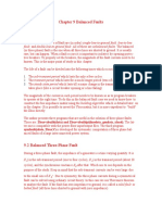 Chapter 9 Balanced Faults: Fault, and Double-Line-To-Ground Fault. All of These Are Unbalanced Faults. The Balanced