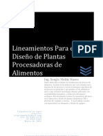 LINEAMIENTOS PARA EL DISEÑO DE DE PLANTAS PROCESADORAS DE ALIMENTOS. Capítulos 1-4