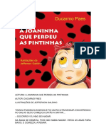 Leitura A Joaninha Que Perdeu As Pintinhas