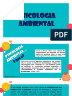 Slides - Psicologia Ambiental e Ambiente