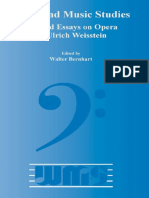 Selected Essays On Opera by Ulrich Weisstein