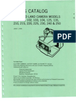 Parts Catalog - Polaroid Land Camera Models 100, 101, 102, 103, 104, 125, 135, 210, 215, 220, 225, 230, 240, & 250 - June 1970