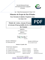 Etude de Voirie Réseau D'assainissement Et Réseau Deau Potable de La Ville Nouvelle de Zenata Converti