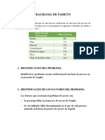 DIAGRAMA DE PARETO Calidad