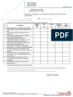 Feedback Form: Describe The Outcomes of The Goals Established in Mentorship Program