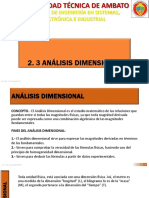 2.3 Análisis Dimensional