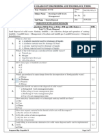 MSWM UNIT V Objective Type Question Bank Website