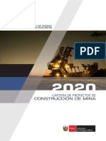 Cartera de Proyectos de Construccion de Mina - 2020