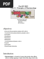 Unit#1principle of Pharmacology