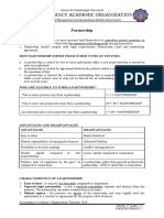 Accountancy Academic Organization: Partnership