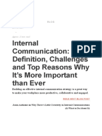 Internal Communication: Definition, Challenges and Top Reasons Why It's More Important Than Ever