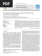 Fiber Direction and Stacking Sequence Design For Bicycle Frame Made of Carbon Epoxy Composite Laminate