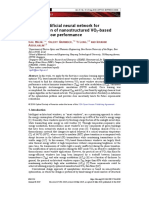 Training Artificial Neural Network For Optimization of Nanostructured VO - Based Smart Window Performance