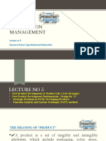 Production Management: Lecture No 5 Resource Person: Engr Muhammad Raheel Butt