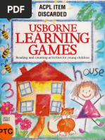 Usborne Learning Games Reading and Counting Activities For Youn