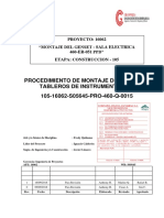 Procedimiento de Montaje de Equipos Y Tableros de Instrumentacion 105-16062-S05645-PRO-460-Q-0015