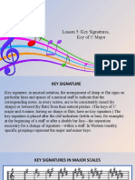 Key Signatures Key of C Major