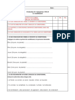 Evaluation Conditionnel Présent CM2.B