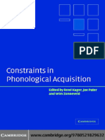 (Rene Kager, Joe Pater, Wim Zonneveld) Constraints