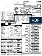 Charactersheet Pathfinder 2e