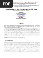 Stabilization of Black Cotton Soil by Fly Ash