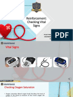 Reinforcement in Checking Vital Signs