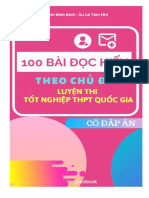 100 Bài tập đọc hiểu Tiếng Anh theo chủ đề có đáp án